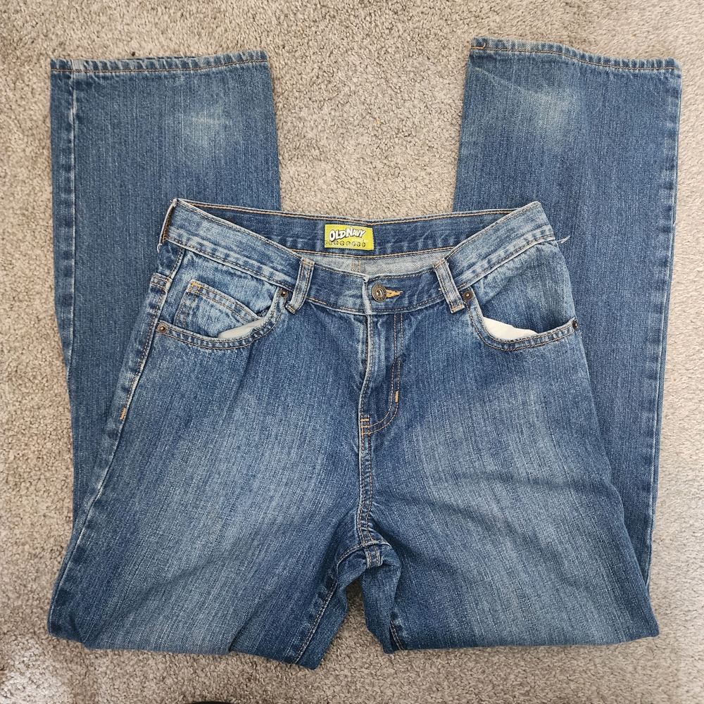 Old Navy Kids Classic Straight Leg Blue Jeans